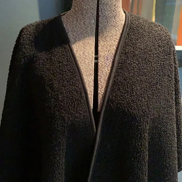 Ike Behar black tan print bands reversible wrap OS - Picture 9 of 9